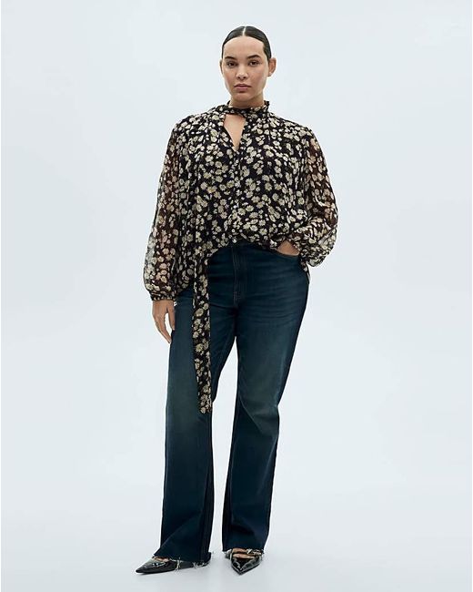 Mango Black Blouse Belle