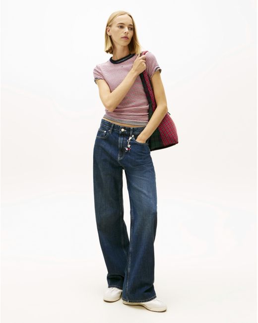Tommy Hilfiger Purple Slim Rib T-Shirt