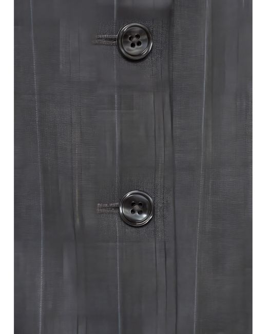 Mango Blue Tauro Pinstripe Vest