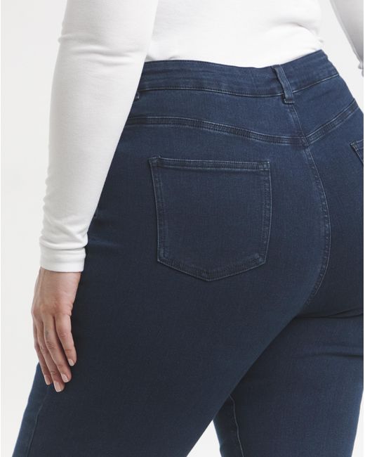 Simply Be Blue Flared Highwaist Super Stretch