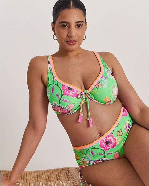 Figleaves Green Underwired Bikini Top