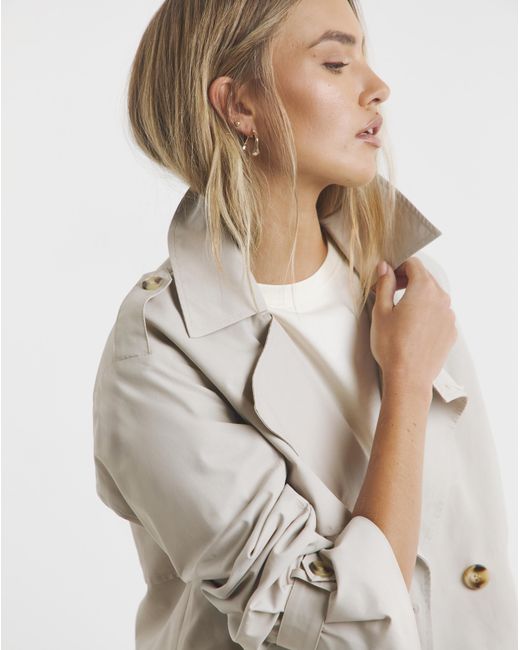 Simply Be Natural Cropped Trench