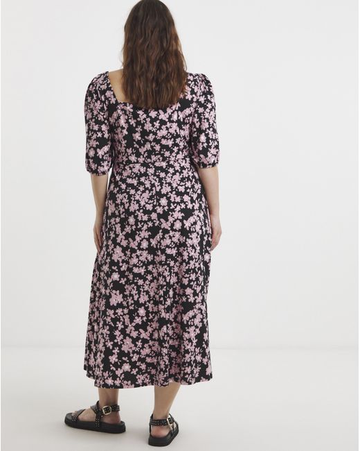 Simply Be White Supersoft Midi Dress