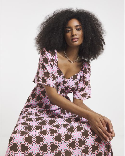 Twisted Wunder White Maxi Chiffon Dress