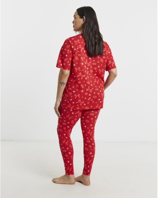 Simply Be Red Value 2 Pack Pj Set