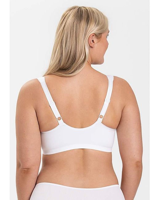 Miss Mary Of Sweden White Miss Mary Keep Fresh Front Fastening Bra