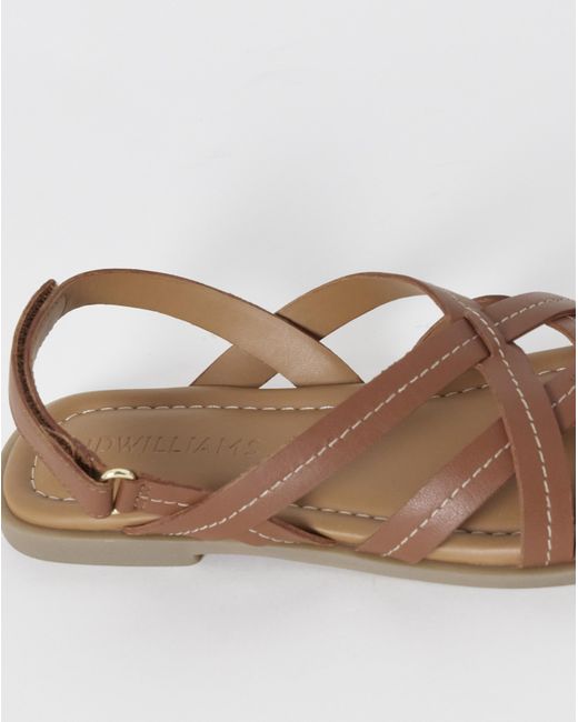 JD Williams Pink Contrast Stitch Strappy Sandal Wide