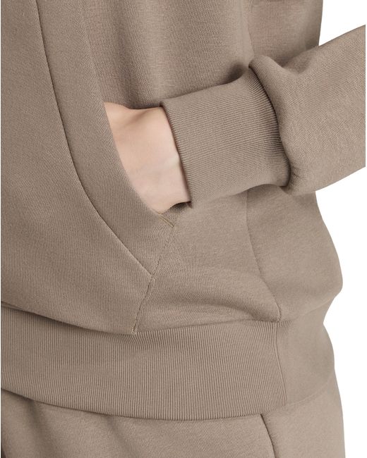 Adidas Brown Small Logo Hoodie