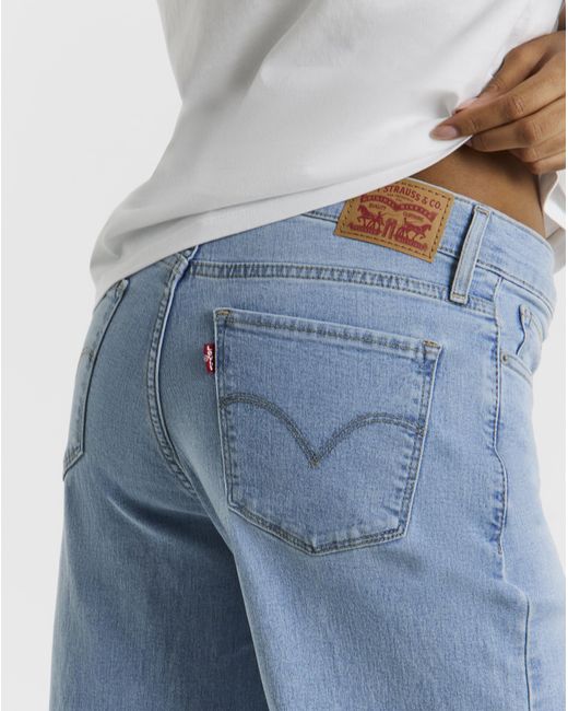Levi's Blue 318 Shaping Wide Leg Jeans