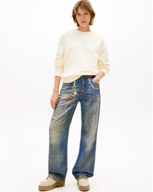 Tommy Hilfiger White Crew Sweatshirt