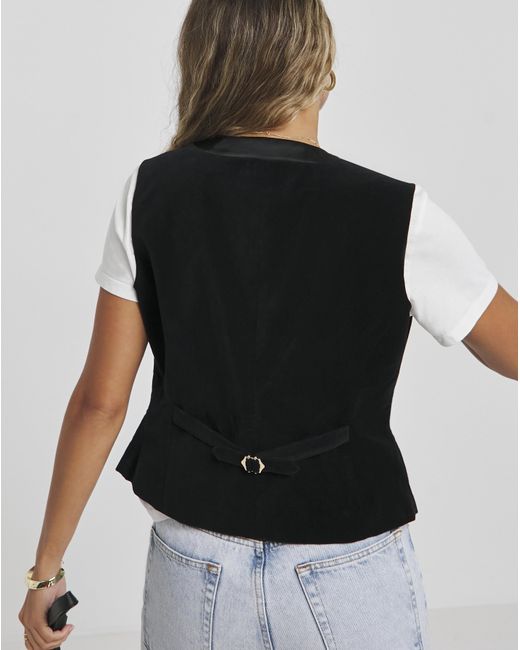 Joe Browns Black Chloes Velour Satin Waistcoat