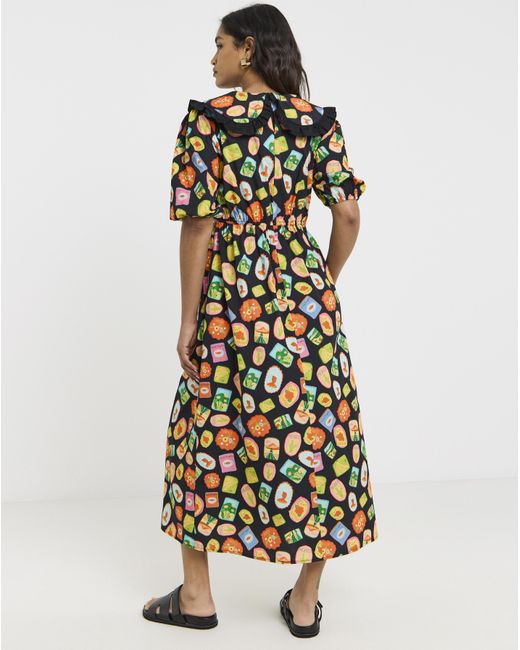 Twisted Wunder White Collared Midaxi Dress