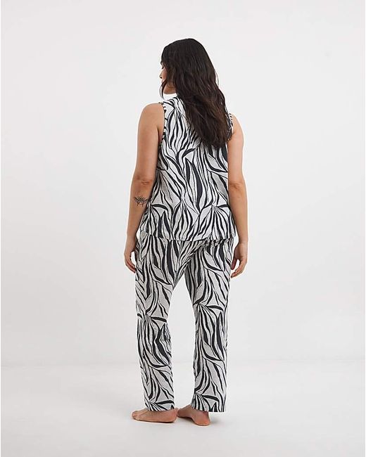 Pretty Secrets White Zebra (2 Pack) Pj Set