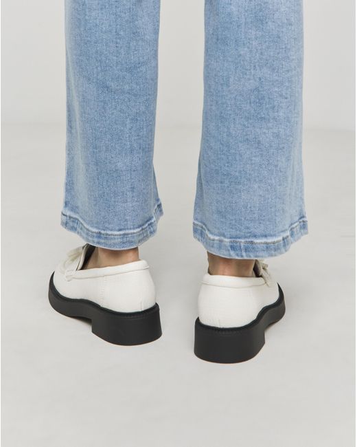 Simply Be Blue Tassel Chunky Loafer Wide