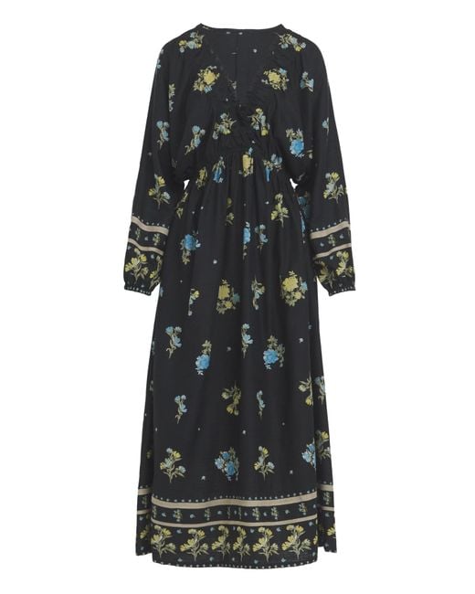 Simply Be White Floral Printed Linen Blend Midi