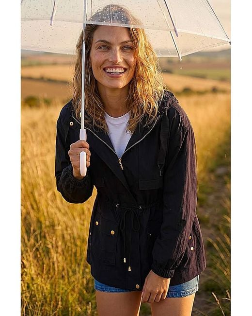 Roman Black Roman Shower Resistant Rain Jacket