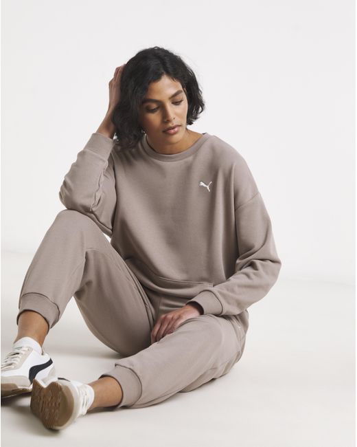 PUMA Pink Sweat And Jogger Set