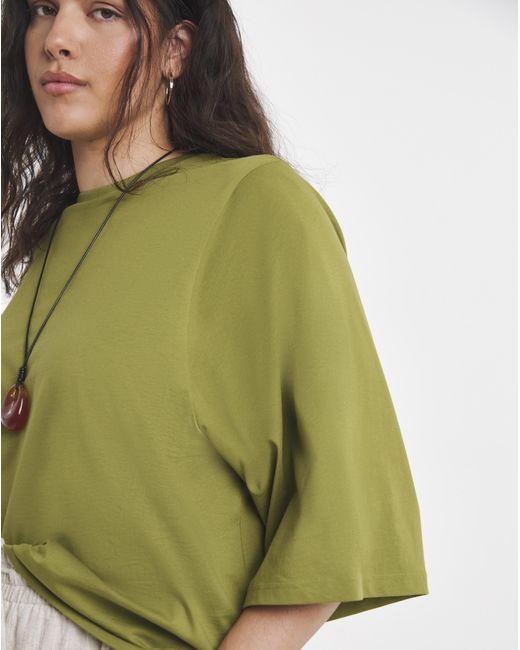 Simply Be Green Kimono Sleeve T-Shirt