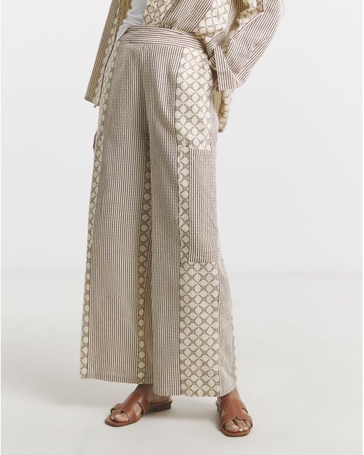 Native Youth Natural Jaquard Trouser