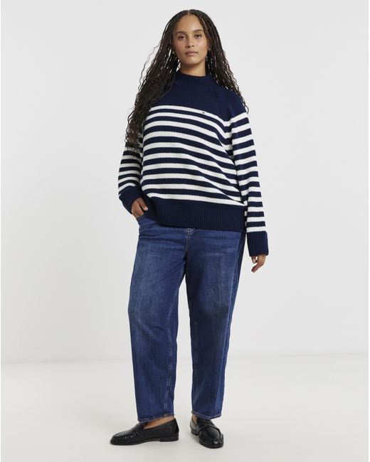 Tommy Hilfiger Blue Tommy Hiilfiger Long Sleeve Sweater