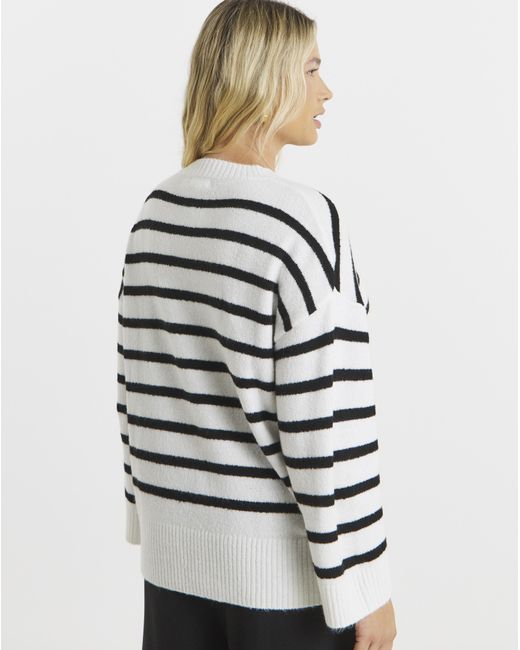 Simply Be White Crew Neck Jumper