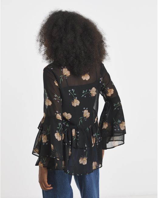 Simply Be Multicolor Georgette Historical Blouse