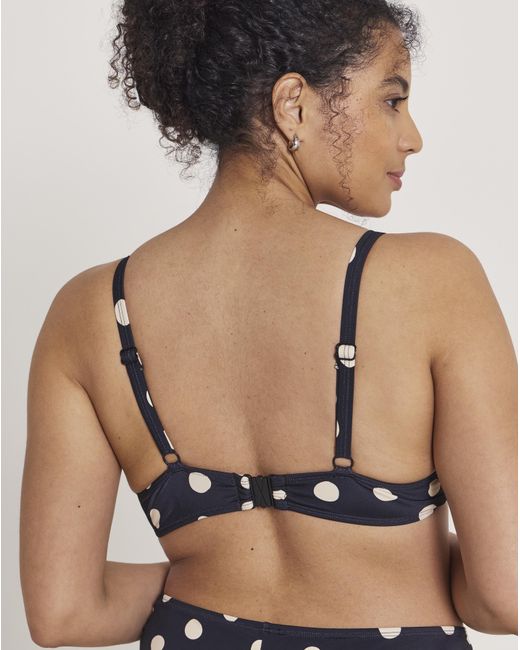 Simply Be Black Ruched Underwired Bikini Top
