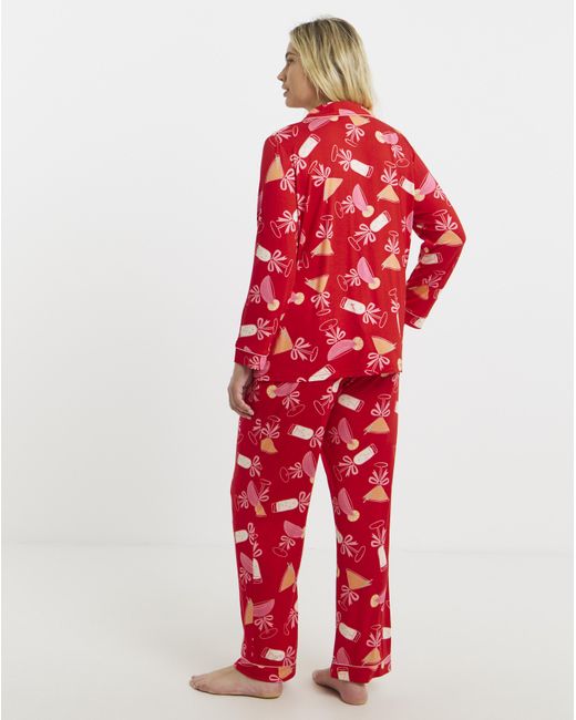 Pretty Secrets Red Cocktail Revere Pj Set