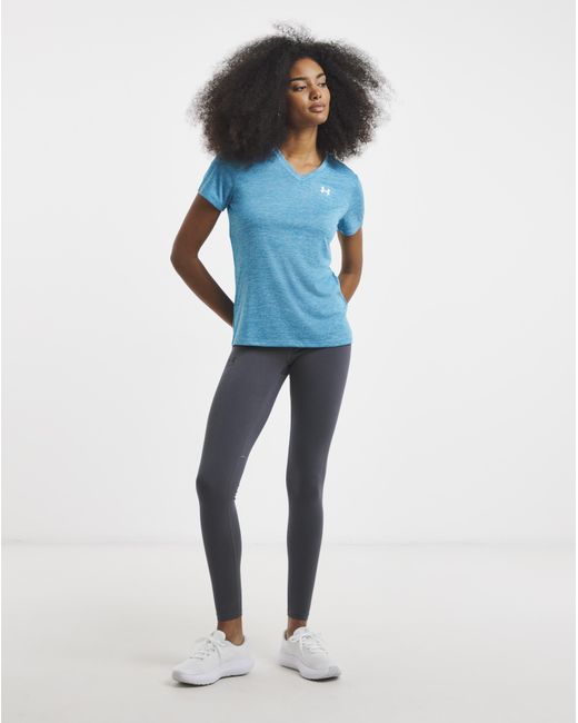 Under Armour Blue Tech V Neck T-Shirt
