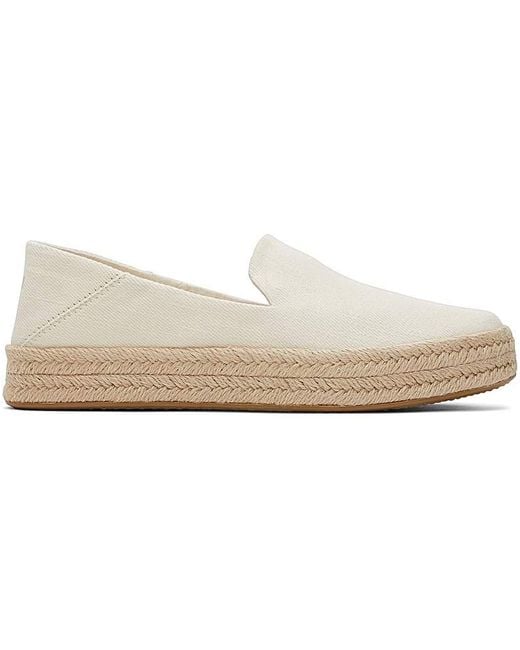 TOMS White Carolina Slip On Shoe