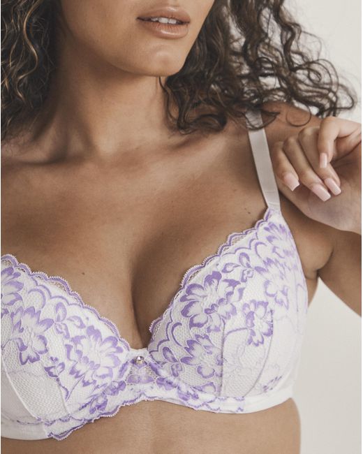 Ann Summers White Sexy Lace Plunge Bra
