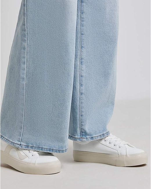 Simply Be Blue Retro Runner Trainer