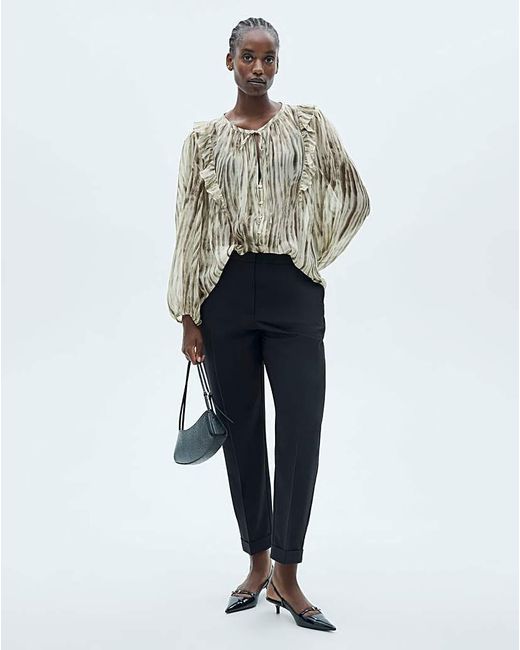 Mango Green Siena Printed Blouse