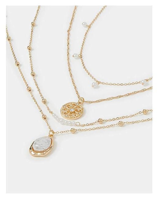 Accessorize White Pendant Necklaces