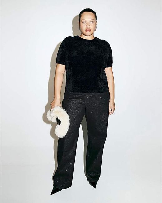 Mango Black Crew Neck Jumper