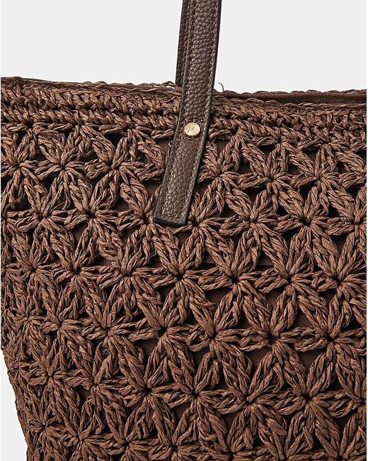 Accessorize Brown Raffia Tote Bag