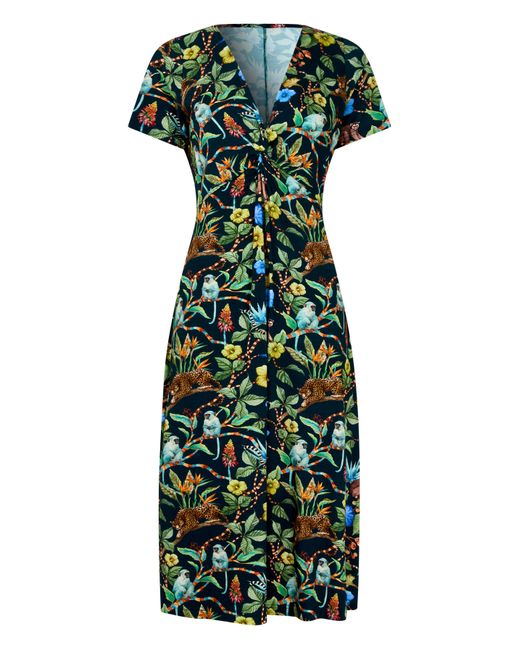 Joe Browns Green Azalea Twist Jersey Dress