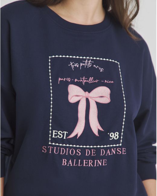 Simply Be Blue Sweatshirt Lounge Set