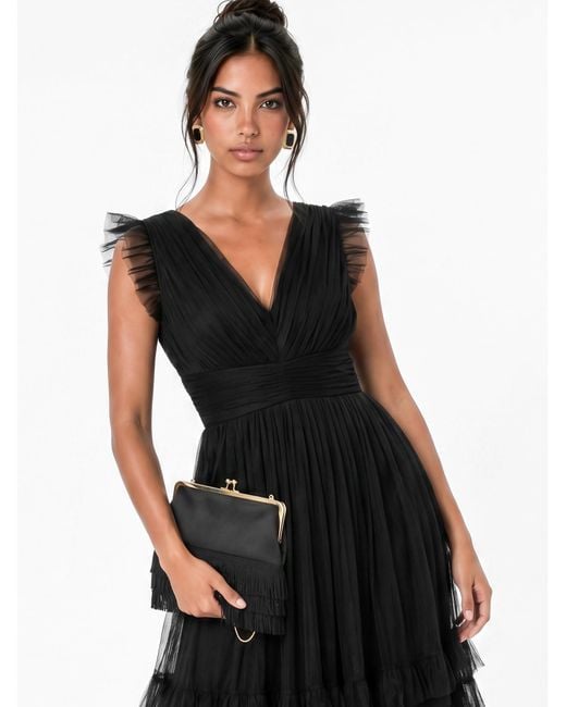 Anaya with love Black Anaya Plain Dress