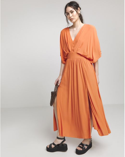 Joanna Hope Orange Maxi Dress