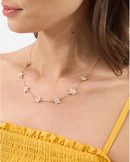 Accessorize Natural Flower Chain Necklaces