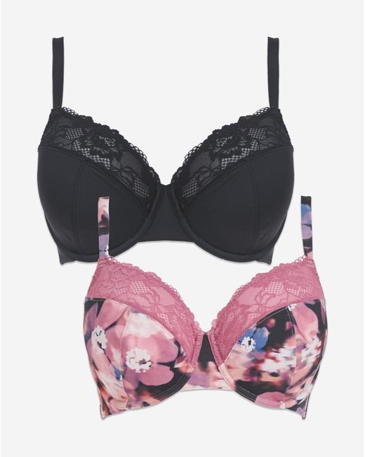 Pretty Secrets Red 2 Pack Adrianne Full Cup Bra