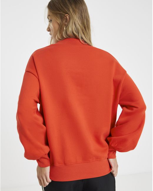 Simply Be Red High Neck Sweatshirt