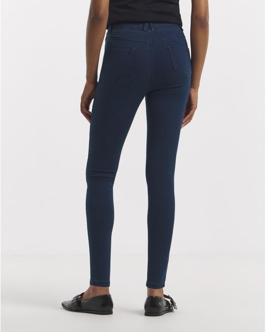 Simply Be Blue Skinny Pull On Jegging