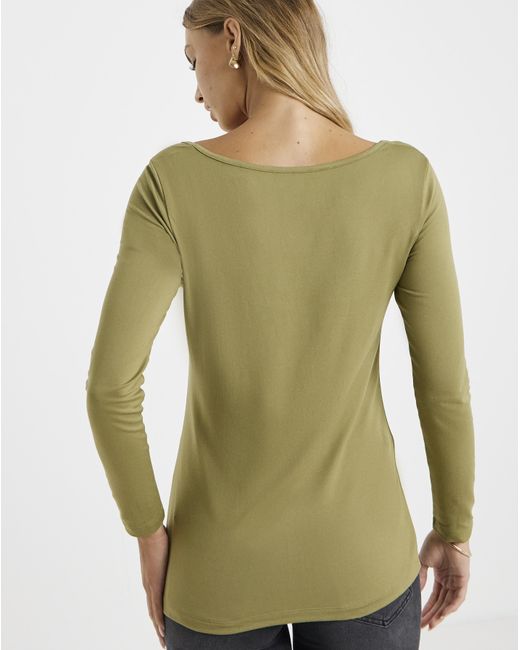 Simply Be Green 2 Pack Scoop Neck Tops