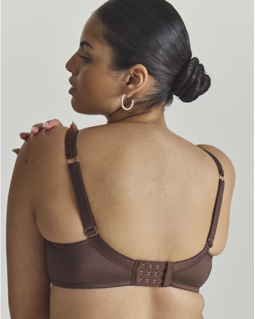 DORINA Brown Push Up Plunge Bra