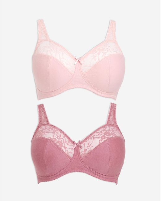 Pretty Secrets Multicolor 2 Pack Non Wired Full Cup Bras