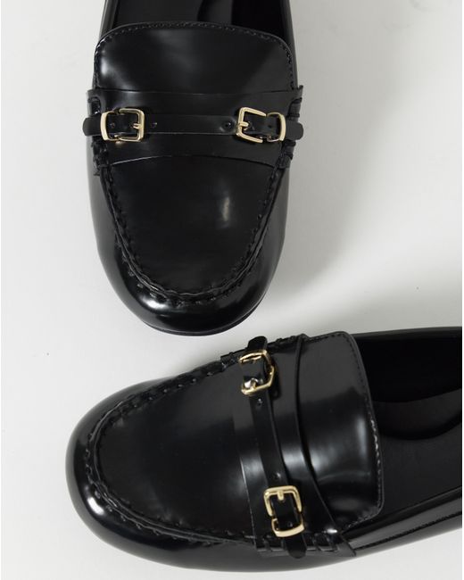 JD Williams Blue Double Buckle Detail Loafer Wide