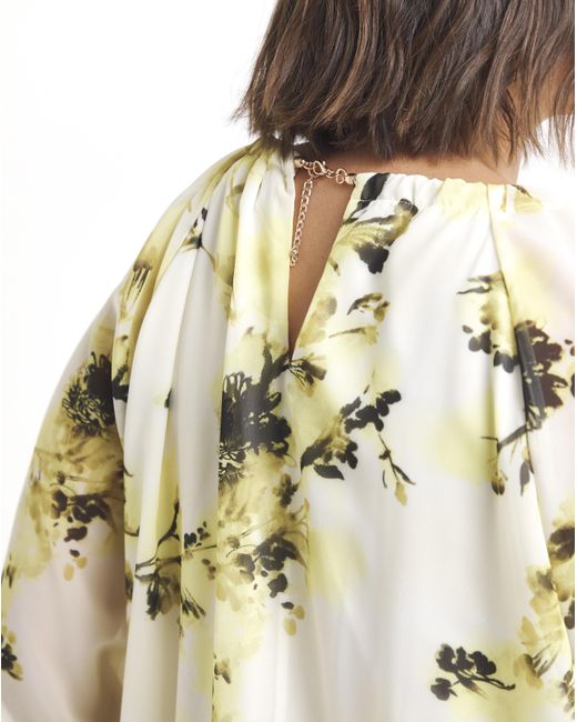 Joanna Hope Metallic Blouse With Neck Detail