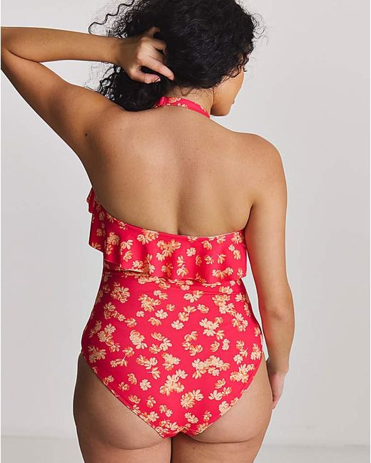 Simply Be Red Value 2 Pack Swimsuits